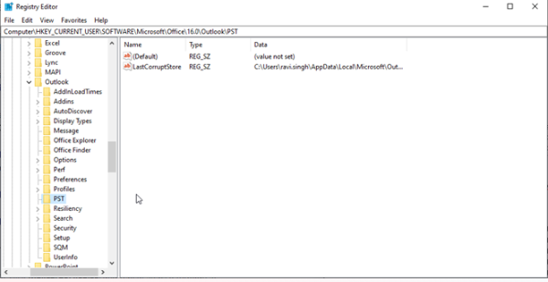 Registery Editor
